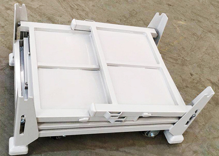 Logistics Transport Collapsible Metal Pallet Cage Stillage Box With Casters