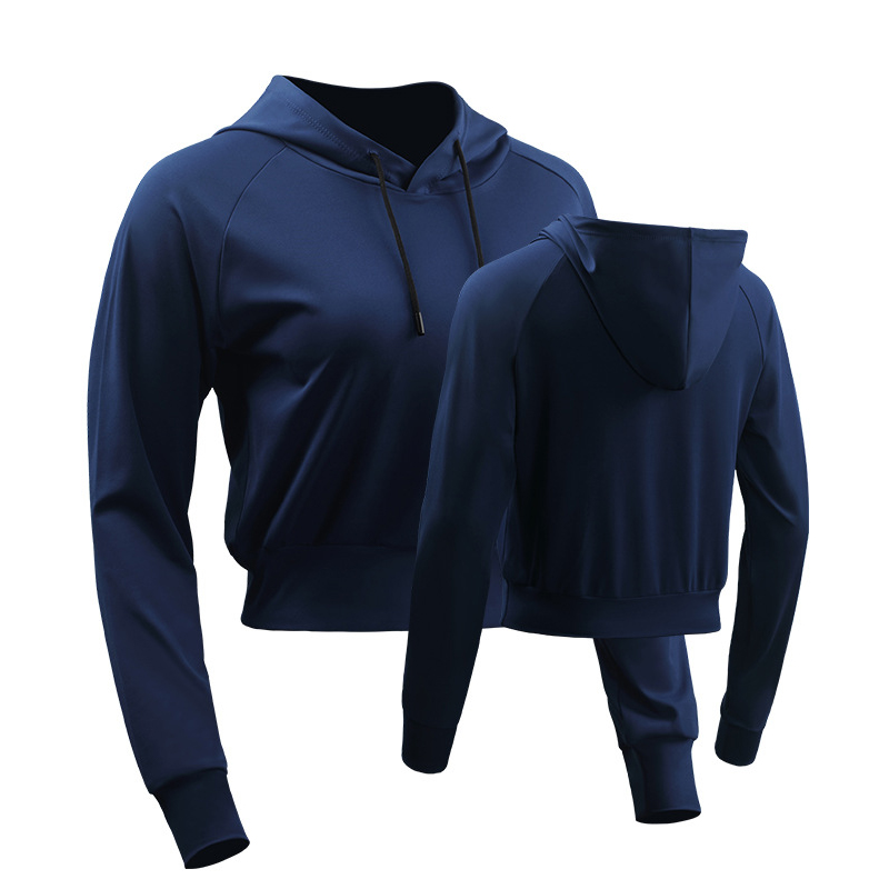 Oem Factory Manufacturer Custom Logo Zipper Crop Top with High Waist Breathable Yoga Athletic Jacket