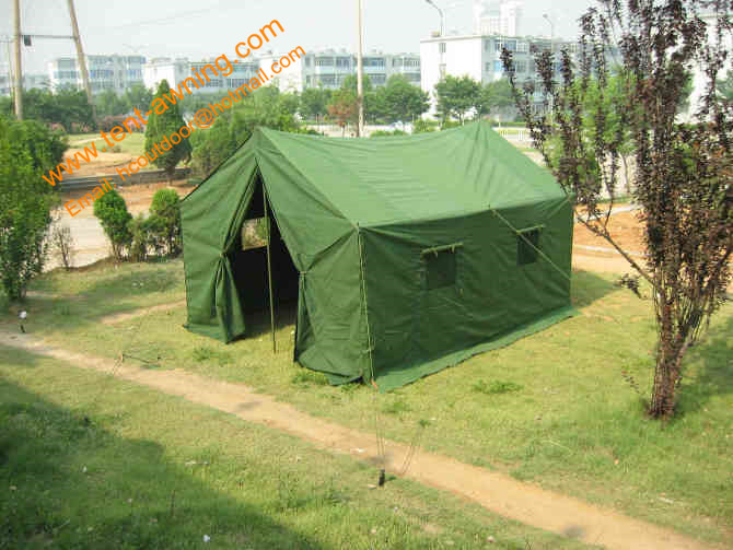 6 People Galvanized Steel Military Camping Waterproof Canvas Army Tent