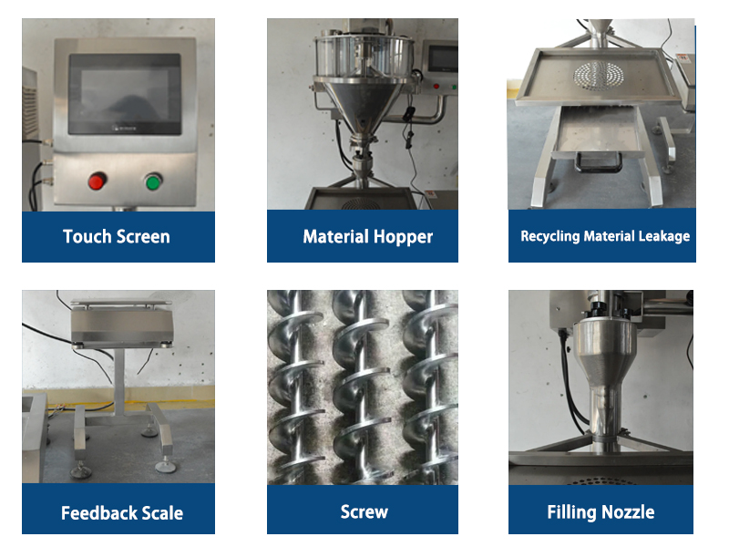 FK-FP1 Semi Automatic Powder Filling Machine for Spices and Coffee Space-Saving Design