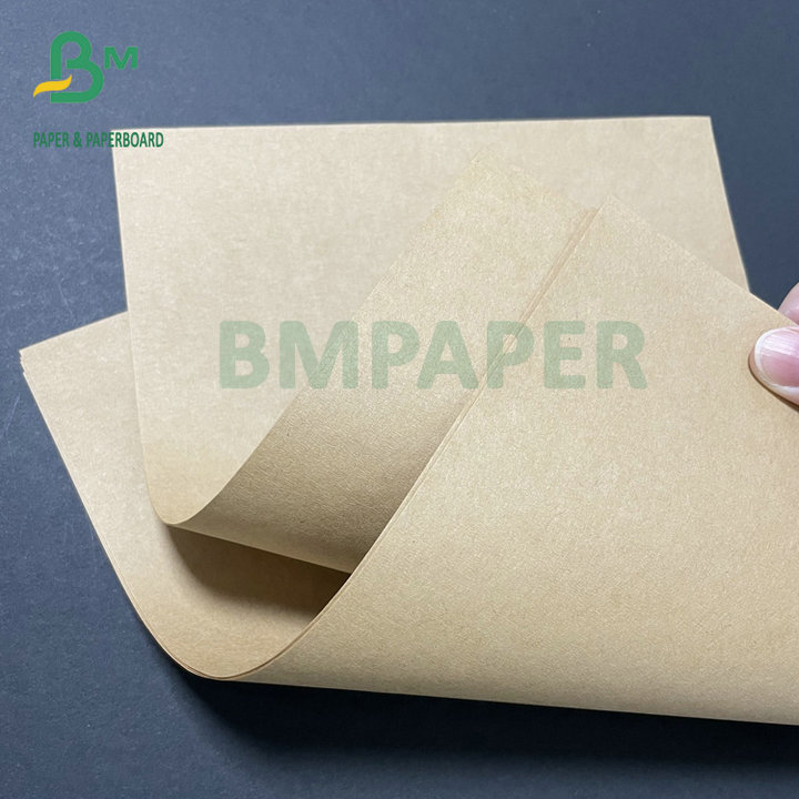 70g 75g 80g Brown Color Semi Extensible Cement Kraft Paper Roll 97CM Width