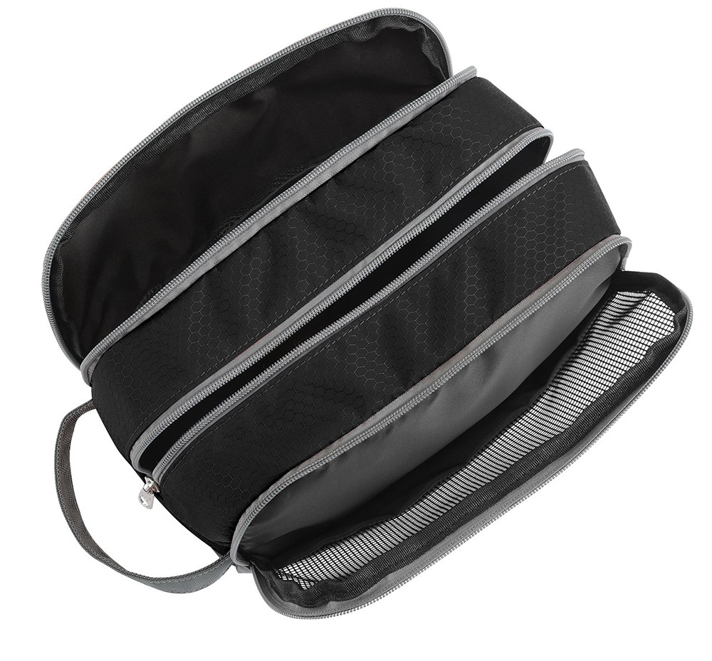 Water Resistant Mens Nylon Travel Toiletry Organizer