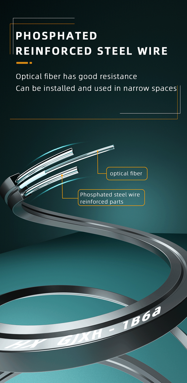 GJXH GJYXCH GJYXFCH FTTH Indoor 1 Core aerial Fiber Optic Cable