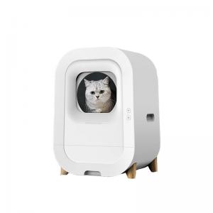 Buy cheap Intelligent Self Cleaning Cat Litter Box Furniture with Large Capacity and White Color product