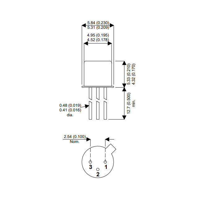 PNP BCY70 BCY71 Through Hole Bipolar Transistor IC Chip 350mW