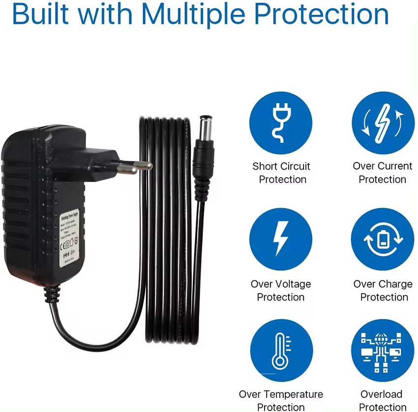 DC 12V 2A Power Supply Adapter For Cctv Ip Camera Charging Ac Adapter 12V Dc 5.5Mm Jack