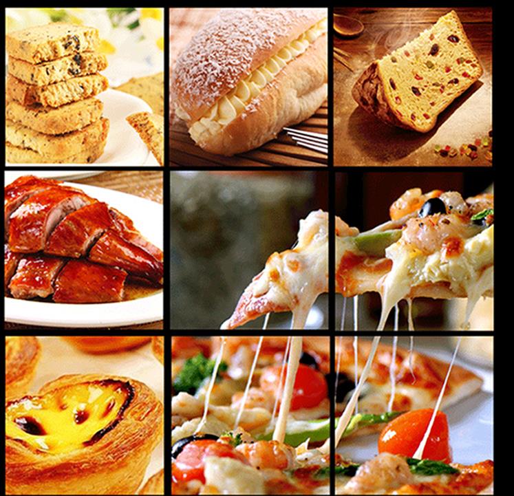 1 Layer 1 Deck 2 Tray Small Bakery Bread Single Deck Baking Oven 1220X820X530mm Size