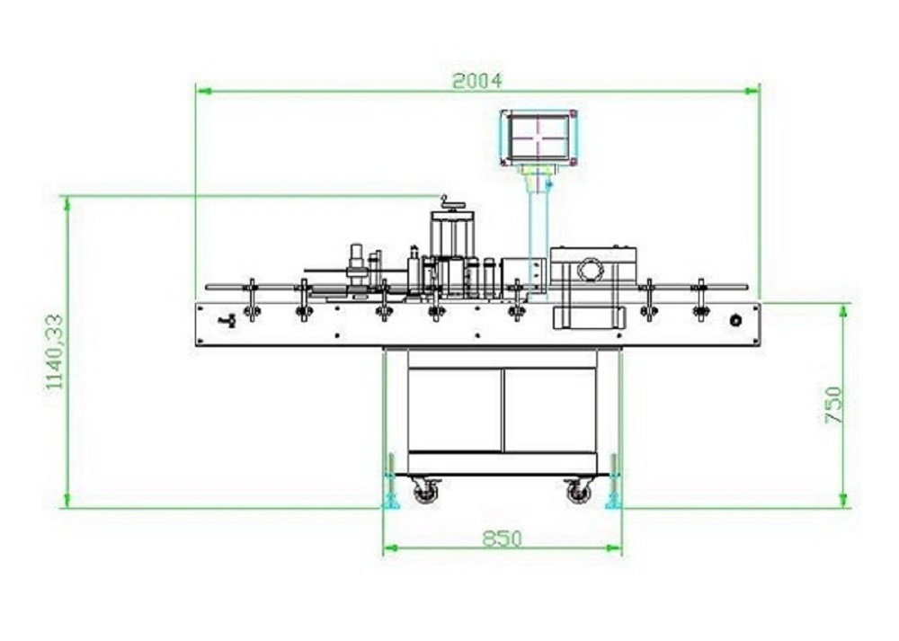 Fast Wrap Around Labeller Mineral Water Bottle Labeling Machine 110V