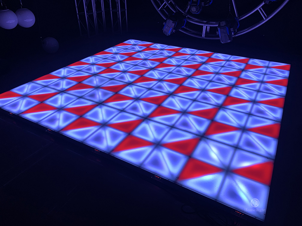 DMX5050 RGB3in1 Mixed Lighting 60x60cm DMX Lighted Up Acrylic Dance Floor for Weddings