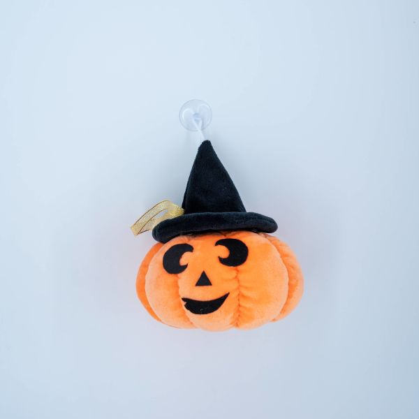 30cm Cute Halloween Soft Pumpkin Plush Toy With Black Hats Festival Decorations