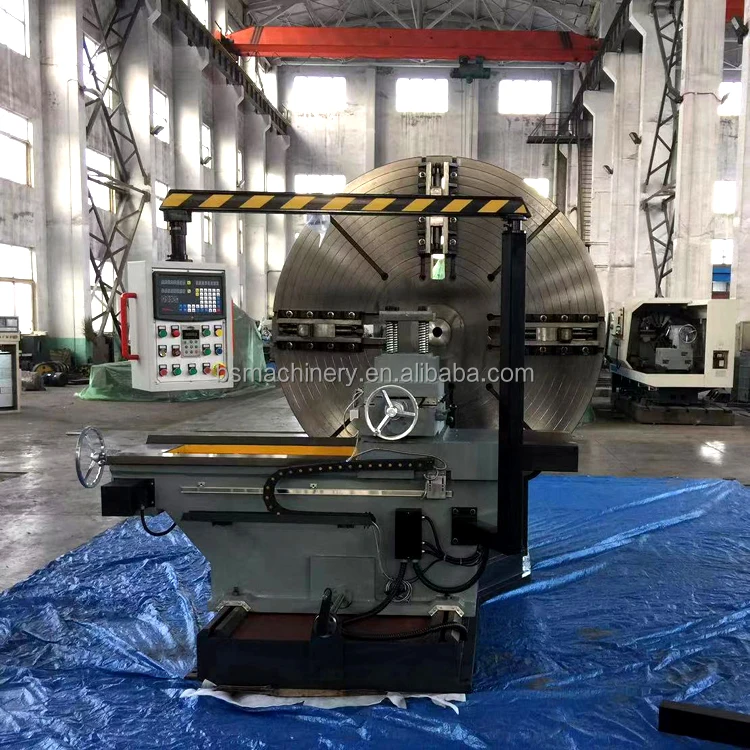 Floor-Mounted Lathe For Turning Flanges Heavy Flange Turning Lathe Horizontal