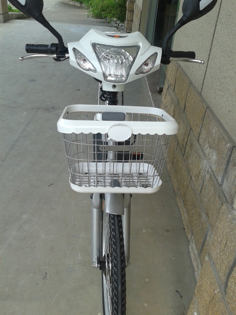 Single Speed 12AH 48V Battery Electric Bike With Steel Suspension Front Fork