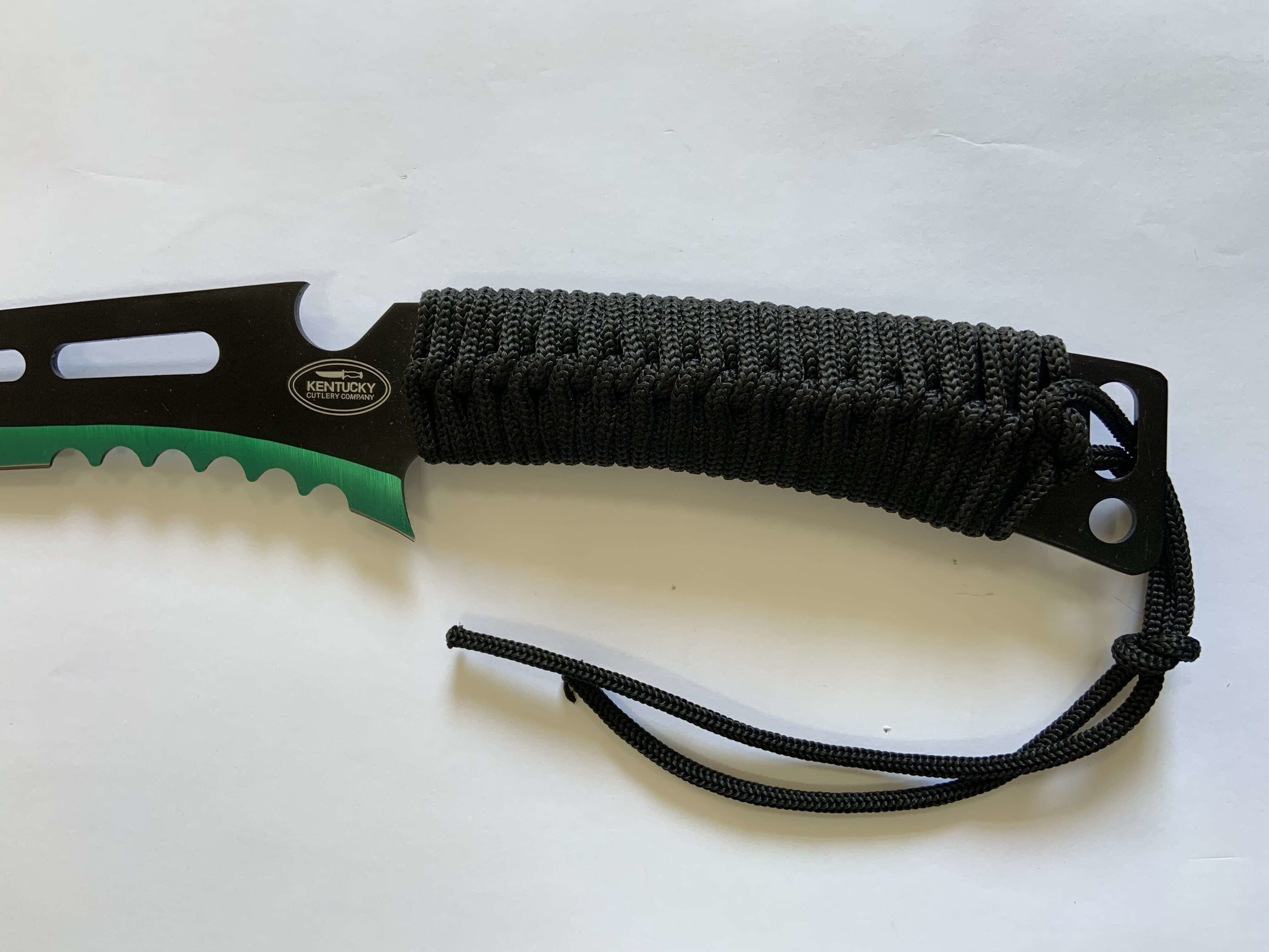 ODM OEM Outdoor Hercules Stainless Steel Hunting Knife Black Handle 26in