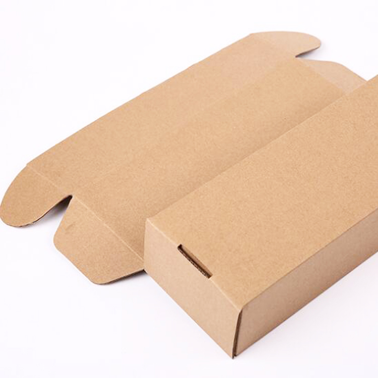 Customized E-flut Natural Brown Color Corrugated Shipping Boxes