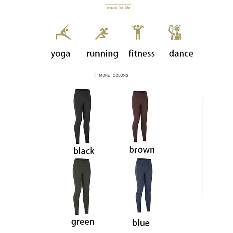 High Waisted Size XXL Yoga Pants Nylon No T Line With Pocket