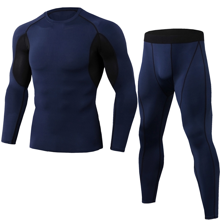 Quick Dry Breathable Compression Running Rash Set Men Gym Wear