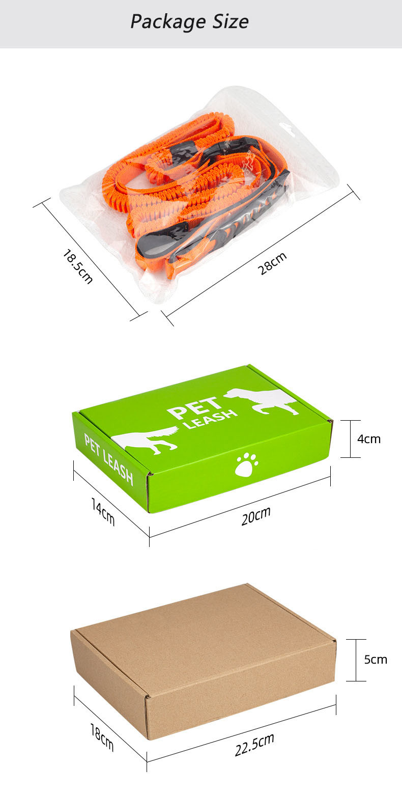 Custom Multi Functional Pet Leash Hands Free Dog Leash And Collars Set