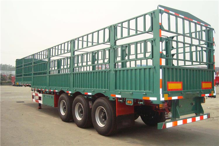 CIMC 60T Sugar Cane Poultry  Bulk Cargo Fence Semi Trailer
