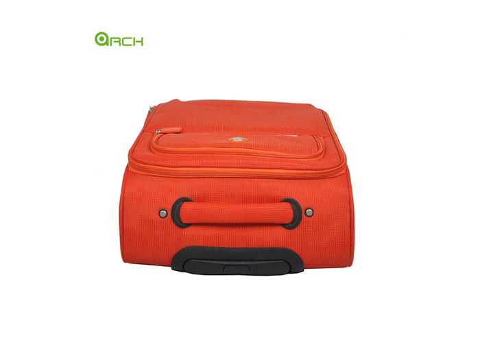 Fashion Design Light Weight Trolley Soft Sided Luggage with Two large easy-access pockets