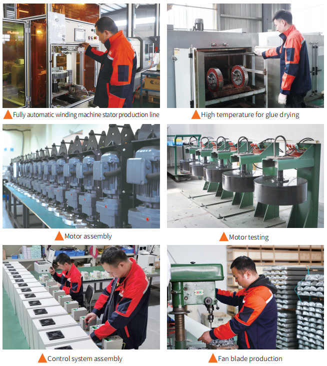 Industrial Small HVLS Fan 0.4 KW PMSM Ceiling Fans No Oil Change