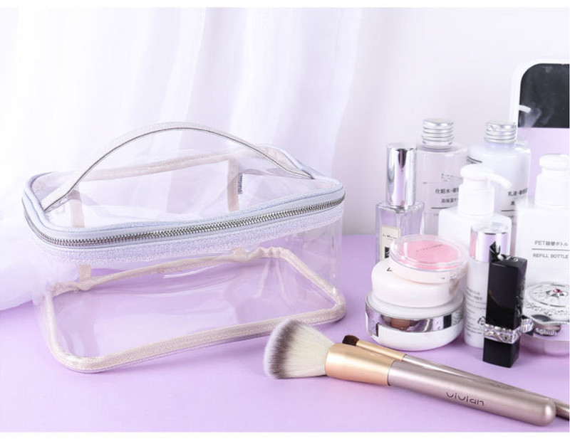 Transparent Clear PVC Makeup Organizer Cosmetic Bag