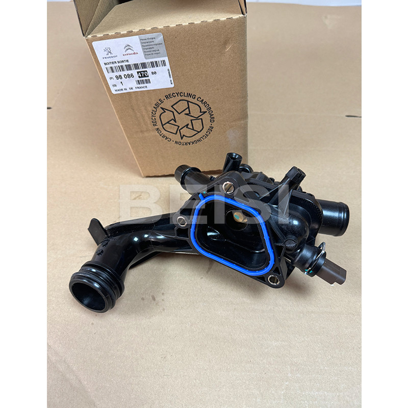 9808647080 Coolant Thermostat Housing fit for Citroen C4 DS3 Peugeot 207 208 308 508 3008 CC