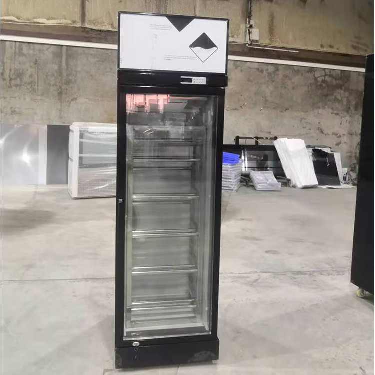 Fan Cooling 450L Convenience Store Display Cooler For Dairy