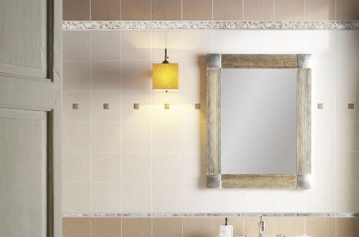 aluminium mosaic tile edge trim bathroom