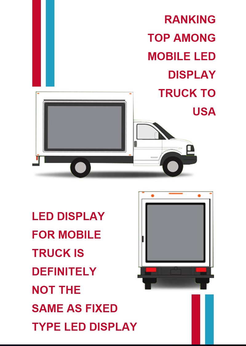 Outdoor Digital Sign Board Mobile Truck LED Screen Full Color P4.8 P6 P8 Truck Advertising LED Display Screen