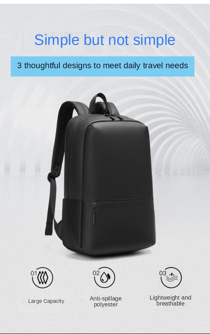 18 Liters Waterproof Outdoor Modern Laptop Backpack 29x13x48cm