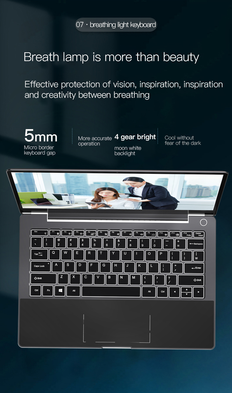 1.80GHz Ultra Thin Laptop Computer Intel I5 10210U CPU 14" 3840 × 2160 IPS