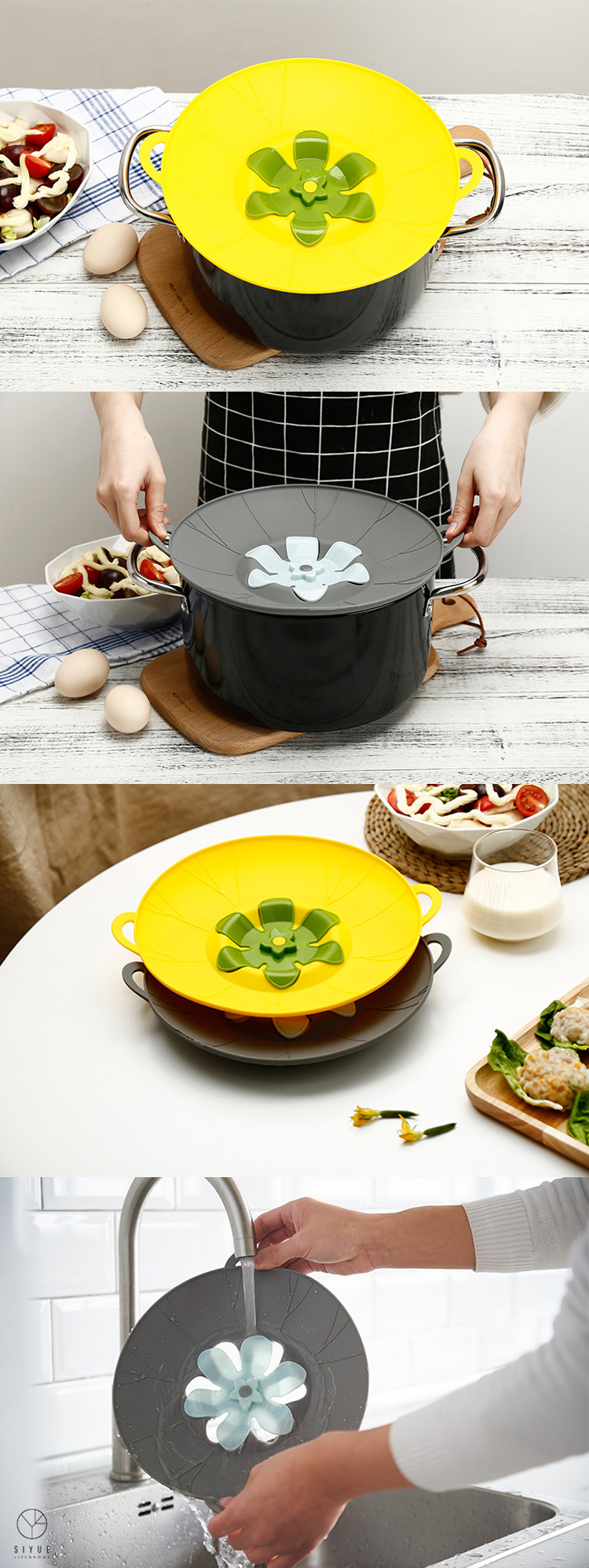 New product universal silicone pot pan lid cookware sets