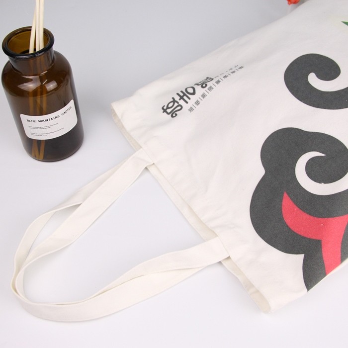 12oz Cotton Canvas Tote Printed Reusable Shopping Bags Waterproof