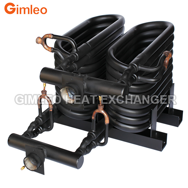 20HP 88KW 300000 BTU Condenser Evaporator Heat Exchanger Tube In Tube
