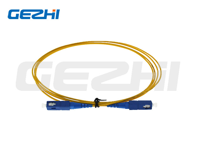 Simplex LSZH Fiber Optic Patch Cord SC / UPC To SC / UPC For LAN / CATV
