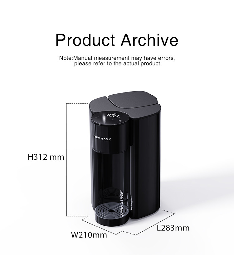 Custom White Instant Hot Water Dispenser Kitchen Polished Nickel With LED Touch Control