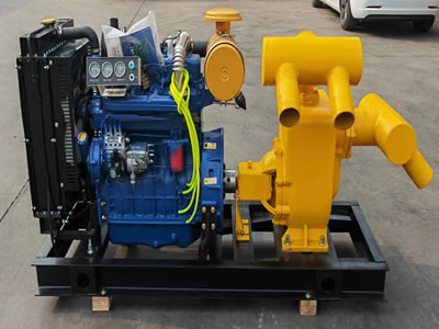 Mobile Type Diesel Water Pump Set CE Diesel Water Pump For Rainfall Season