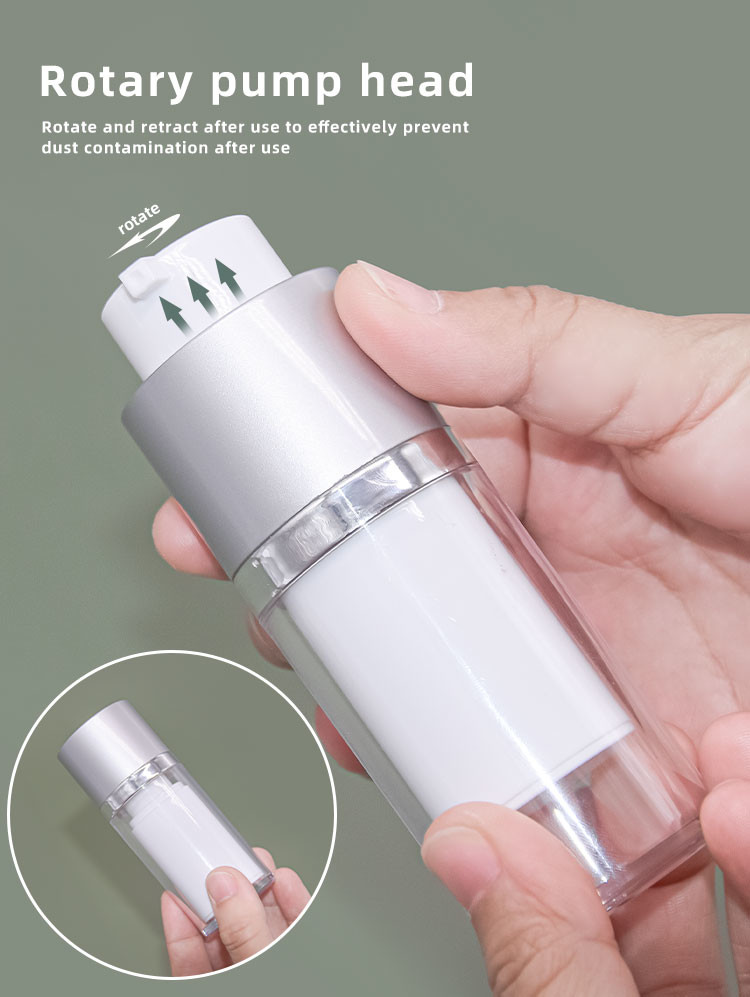 15/30/50ml Customized Color and Customized Logo Skin care packaging Acrylic Airless Bottle