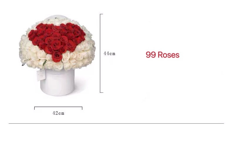 3mm Thick Customized Logo Rose Gold Stamped Round Flower Gift Box with Lid and Handle