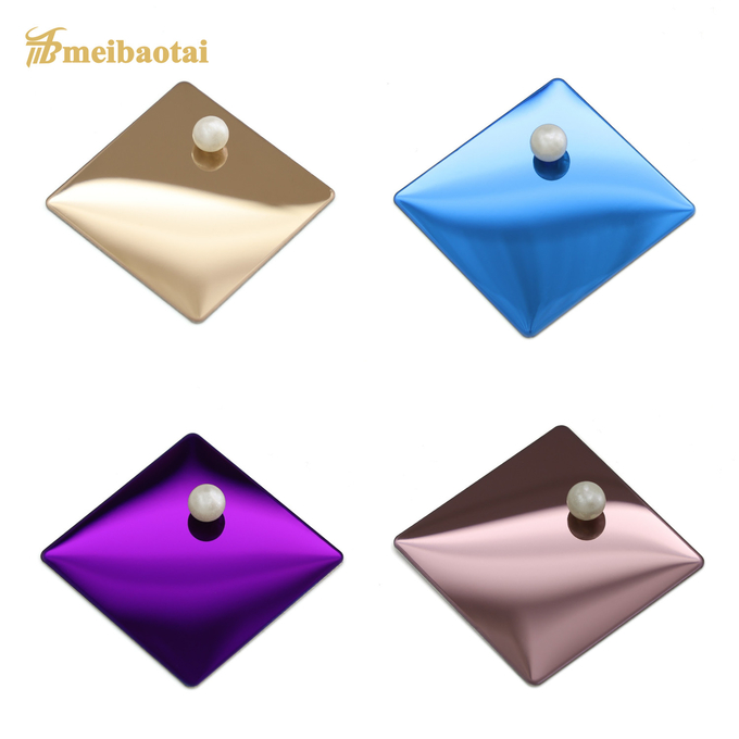 Green Mirror Finish Coloured Stainless Steel Sheet 1.2mm Thickness