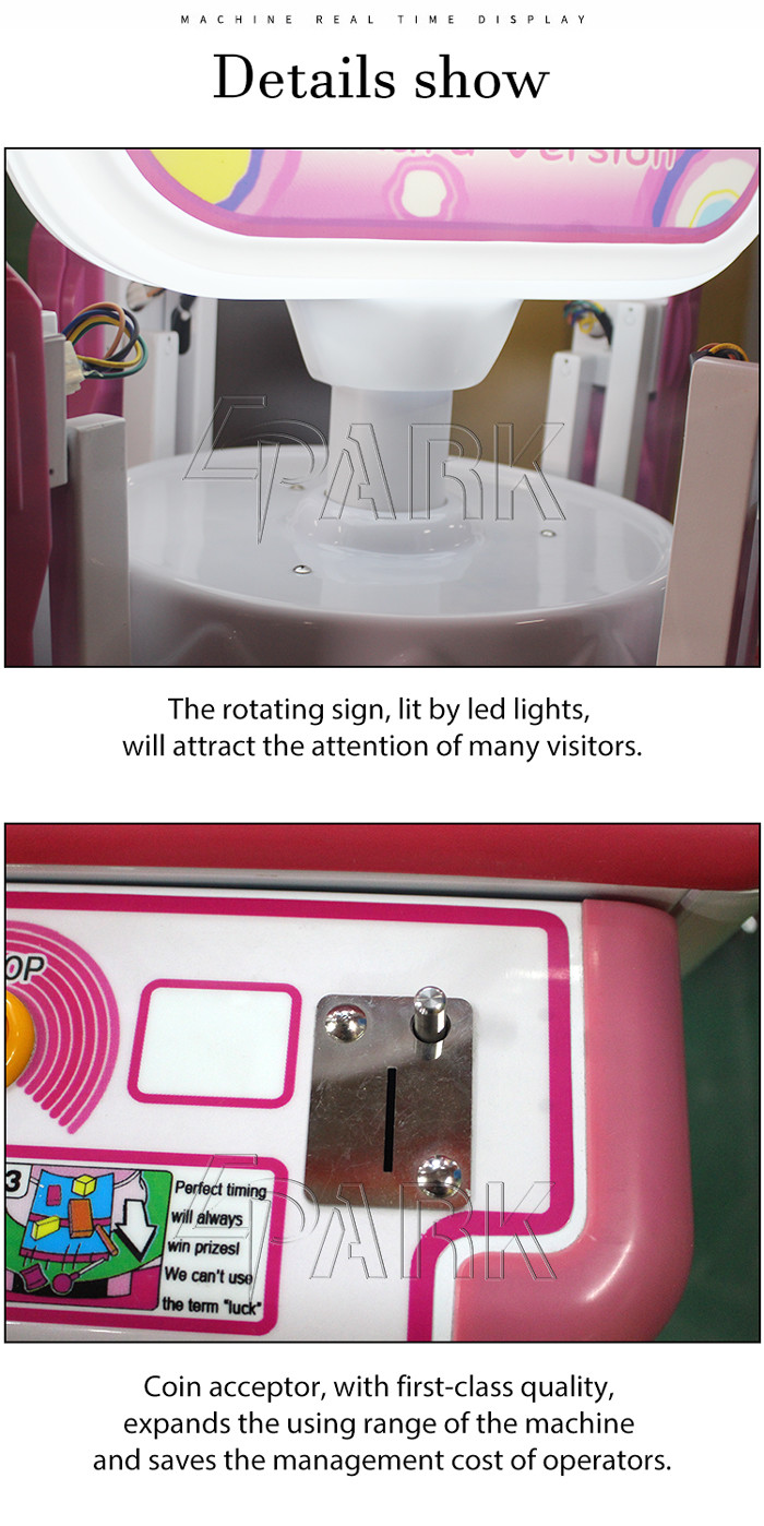Funny Sweet Land 4 Players Toy Stacker Game Machine Simulator 12 Months Warranty
