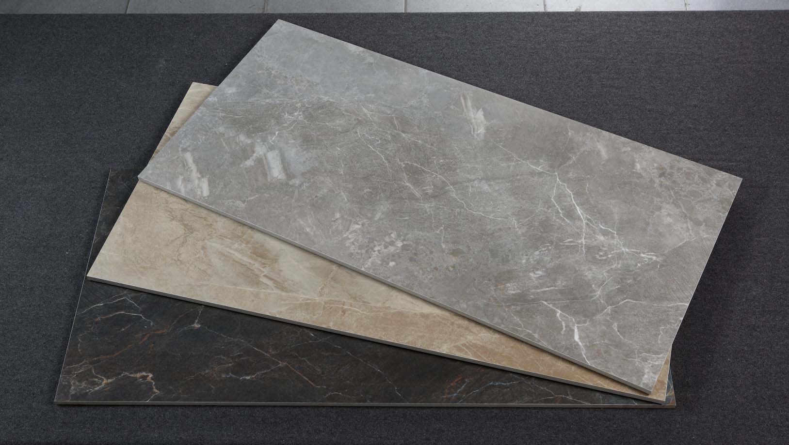 Glazed Polished Marble Look Porcelain Tile 600*1200mm Wear - Resistant