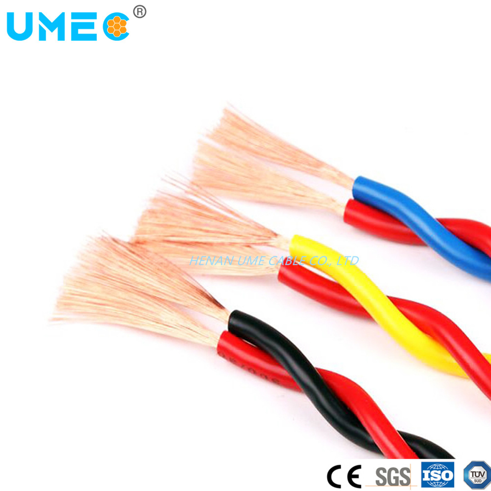 Electric PVC Insulated Multi Color Stranded Flexible Rvs Twisted Pair Electric Wire 2X1.5mm2 2X2.5mm2 Electrical Copper Cable