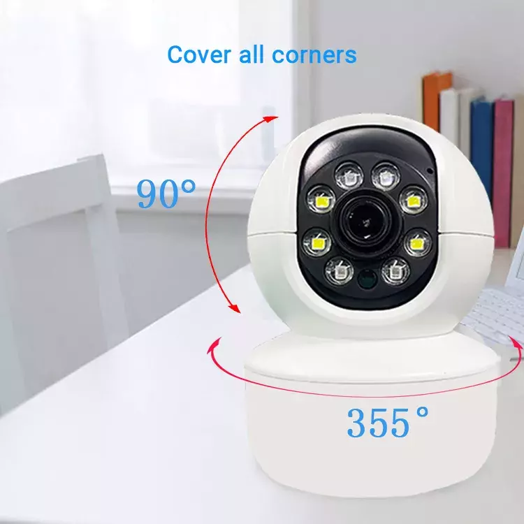 Icsee App Camera Smart Pan Tilt Full HD 3MP Wireless Ip Camera Indoor Wifi CCTV Camera Baby Home Security Color At Night