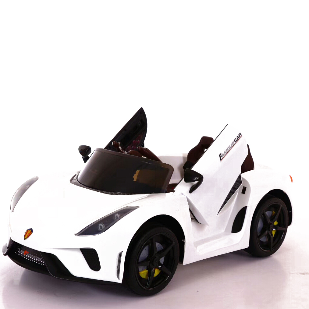 Unisex Children 12v Electric Car with Remote Control Double Drive Music and Swing Function