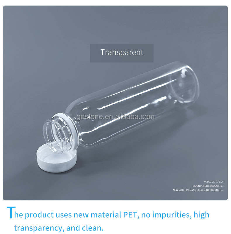 32mm PET Plastic Bottles 350ml For Beverage Milk Juice