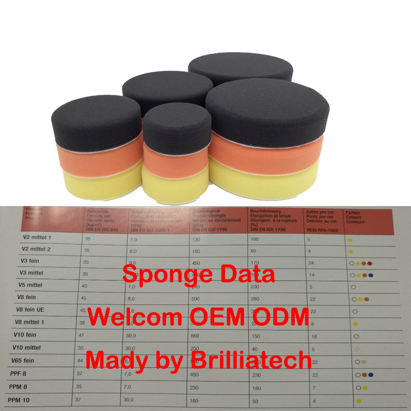 Microfiber 6 Inch Customized Car Polishing Pads In Medium Heavy Grades