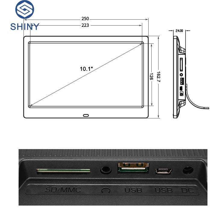 Full Hd 1080P electronic picture frame video album 10.1-inch smart wifi digital photo frame