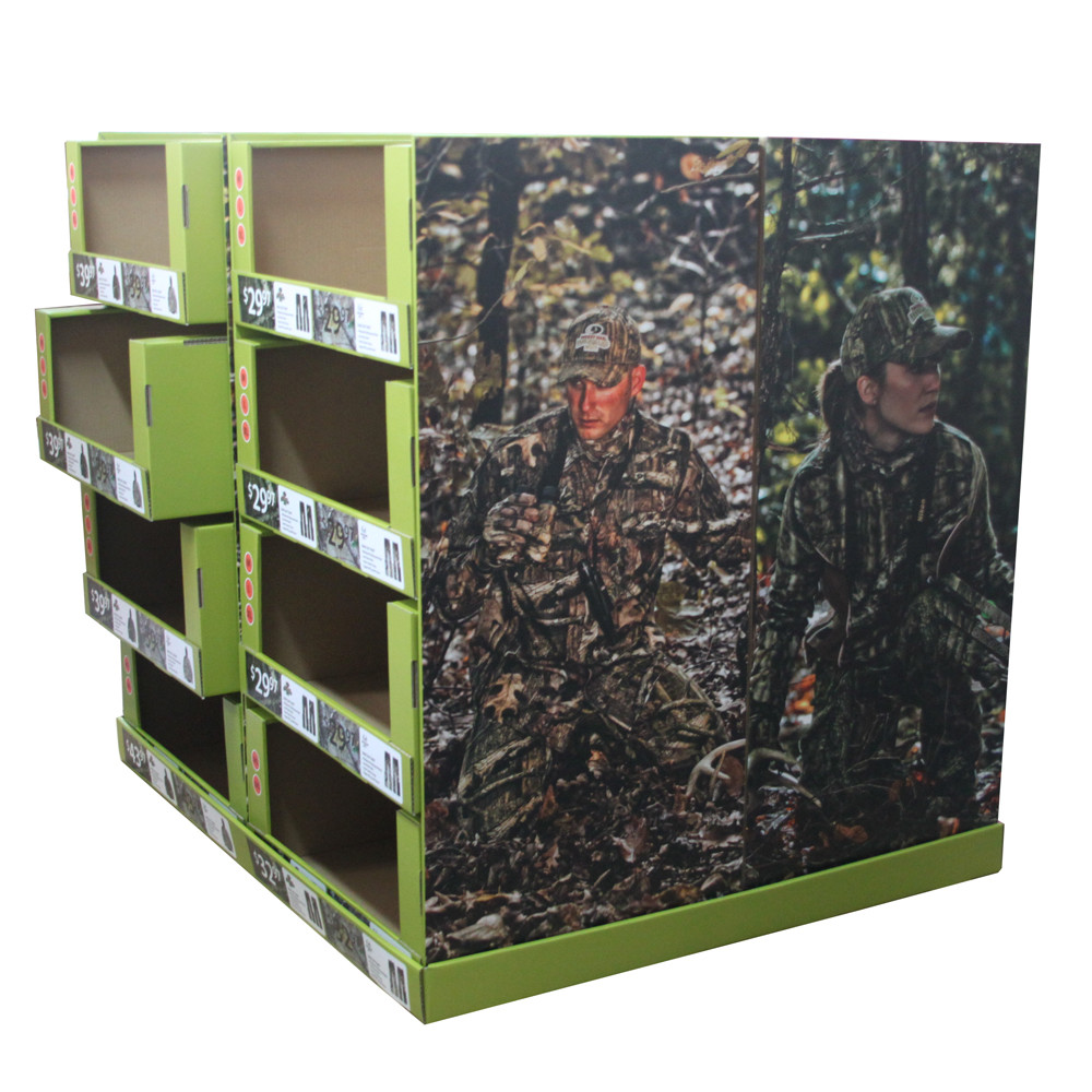 Patterned Pallet Display Stands CMYK Printing With OEM / ODM Services