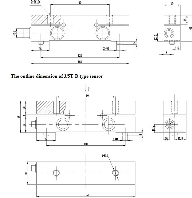 EWD-RL-SJ3 Controller and load sensor ,elevator load weighting device ,load cell